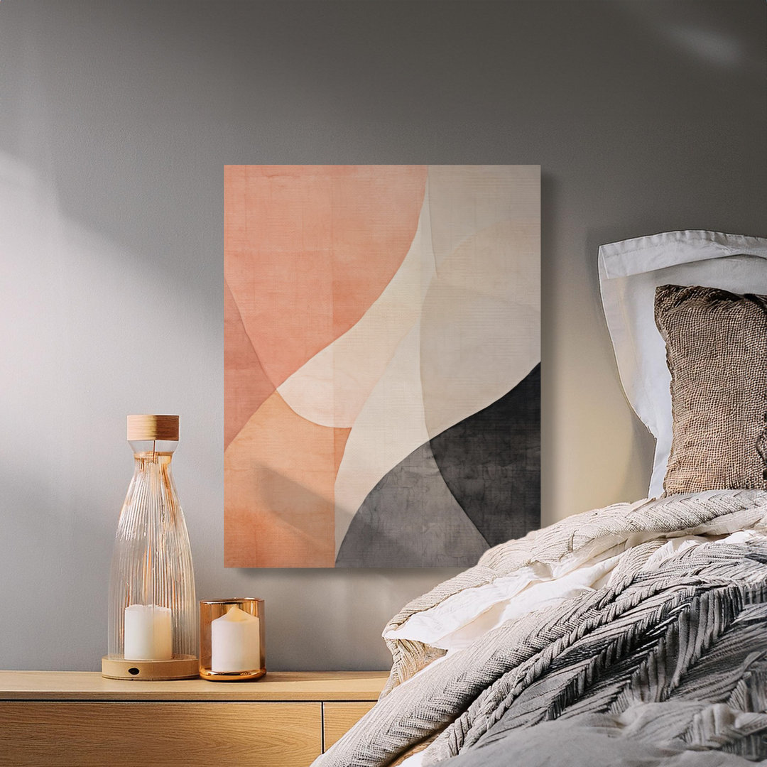 Abstract Canvas Wall Art, Geometric Shapes Print, Modern Home Decor, Gallery Wrapped Canvas, Ready to Hang, Archival Quality