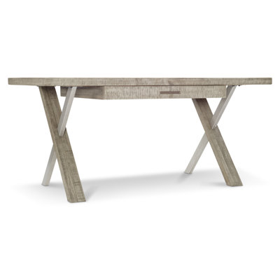 Polk Solid Wood Top Writing Desk with Power Outlet