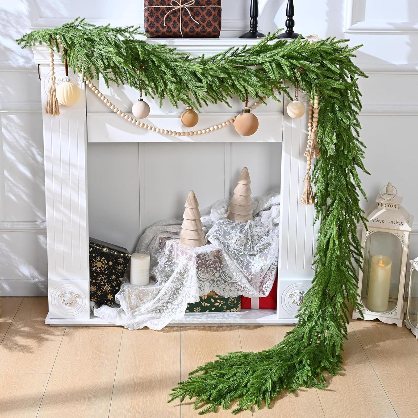 Norfolk Cedar Christmas Garland, 9'
