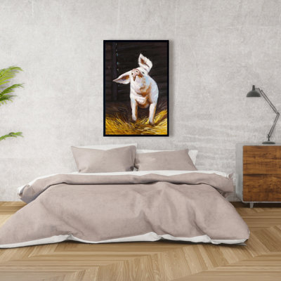 Happy Pig Print On Canvas