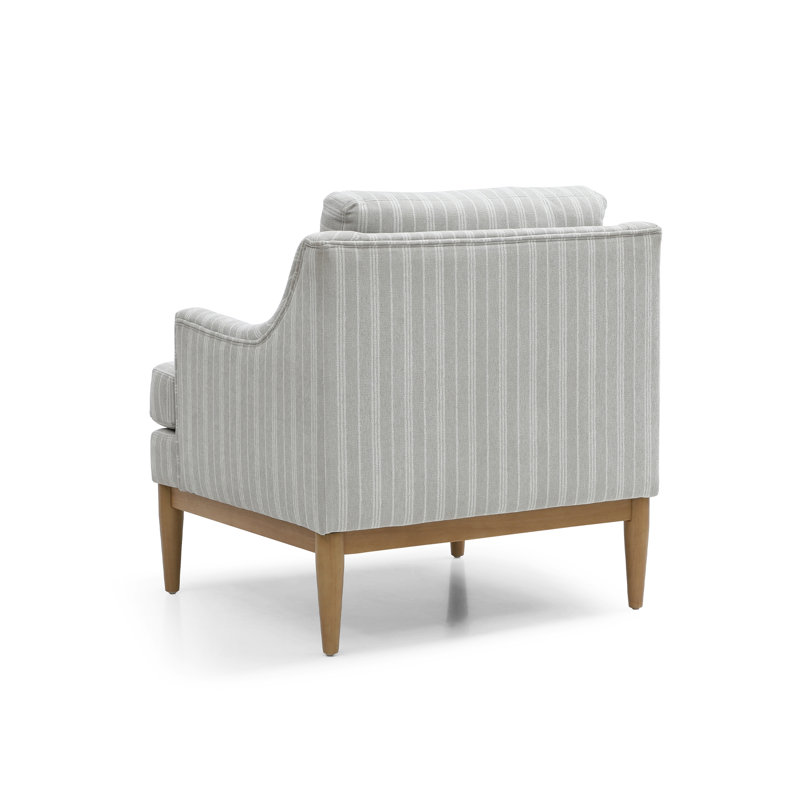 Coeymans Sloped Arms Accent Chair, Cream