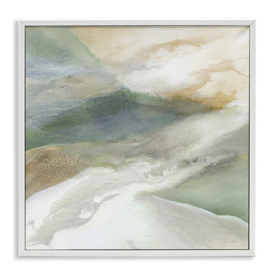 Serene Mist Over Rolling Fields Framed Giclee, design by Carol Robinson