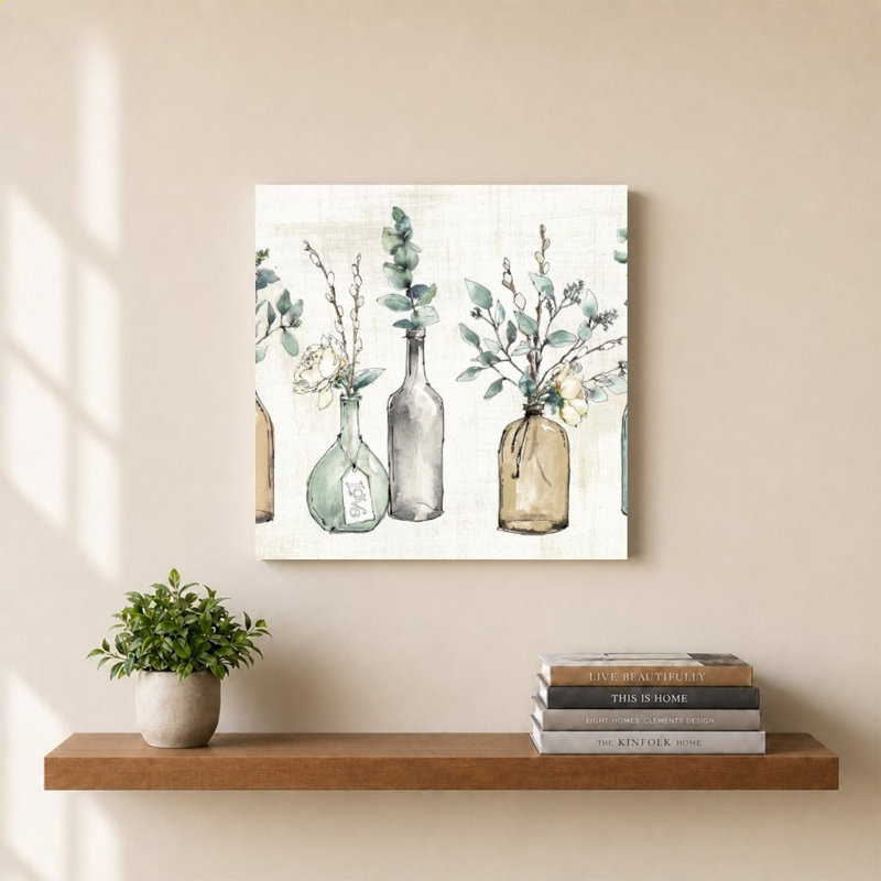 «Modern Farmhouse I Amber» par Anne Tavoletti - Impression sur toile, 30" H x 30" W, Does Not Apply