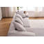 Combinaison de chaise longue avec canapé 3 places, tissu en velours côtelé, canapé à compression pleine éponge, canapé combiné avec 4 coussins pour la maison / la maison-226219882