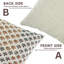 Housse de coussin en coton fabriqué à la main avec motif de blocs Fab Fabine - Kesariya-110562756
