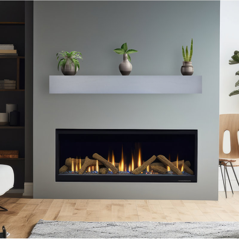 Rayons flottants avec support en métal Rayne, Gris, H 6 po x l 50 po x P 4 po