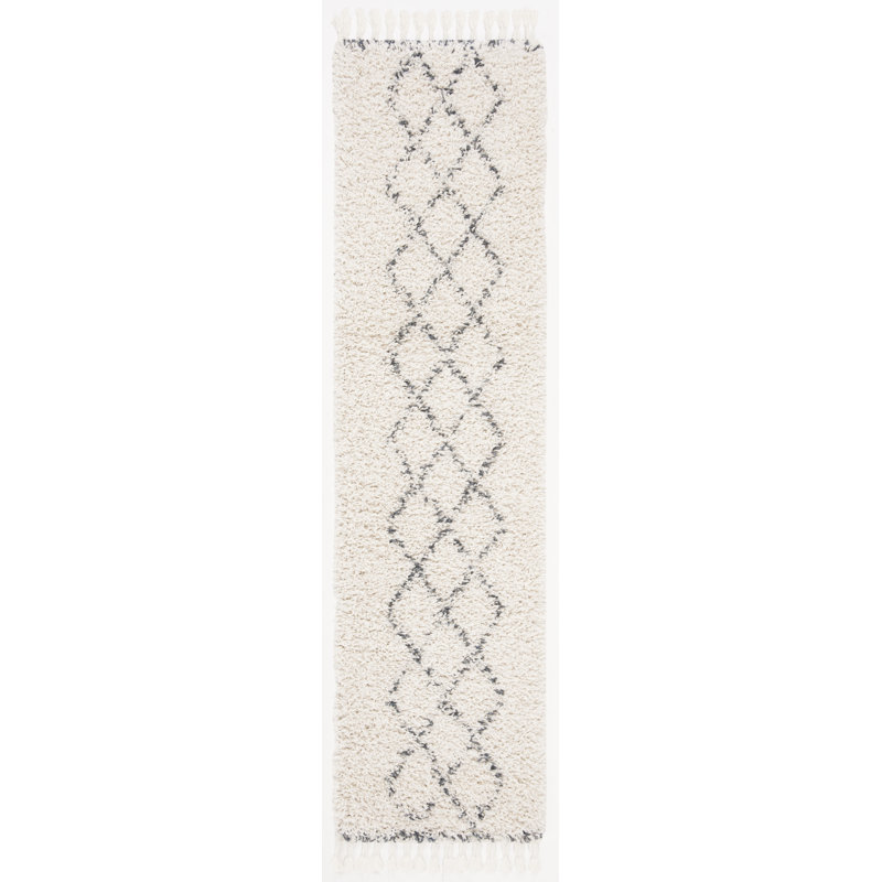 Tapis à poils longs Casserly Pro Lux, Tapis de couloir 2 pi x 8 pi