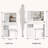 Small Space Vanity with Sliding Mirror and Storage-1252403558