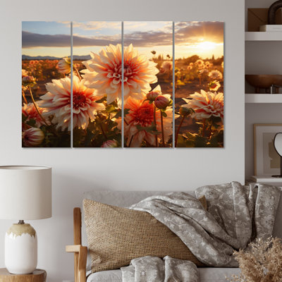 Ensemble de salon Dahlia Field At Sunset