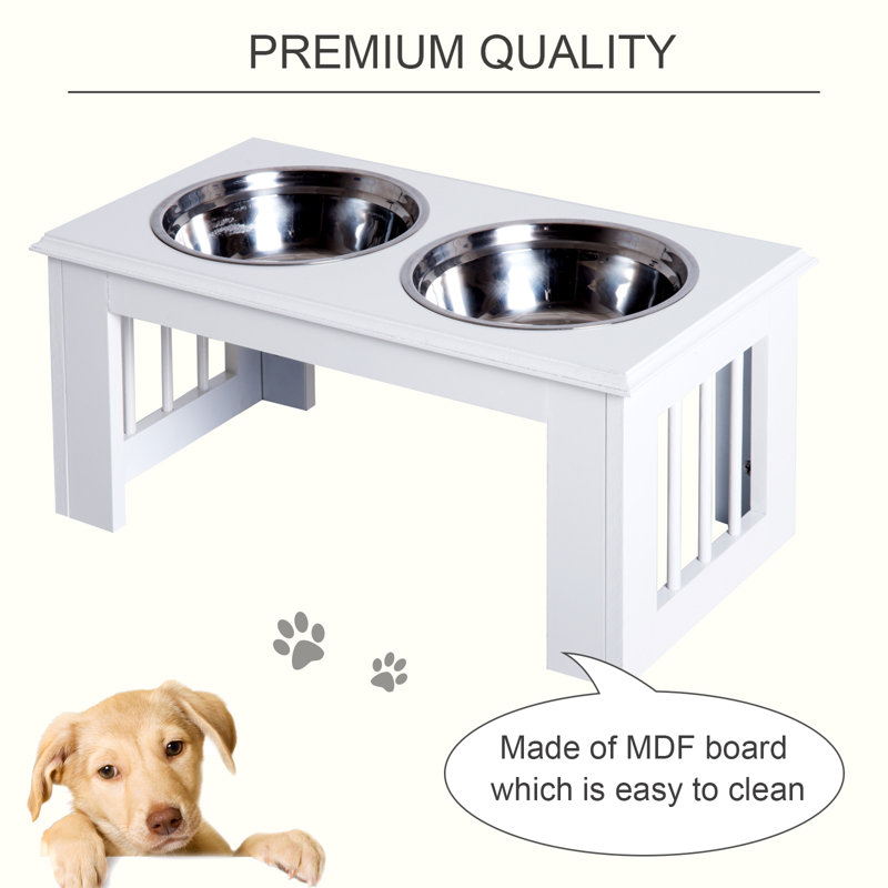 Elevated Feeder, Large (25.4cm), White