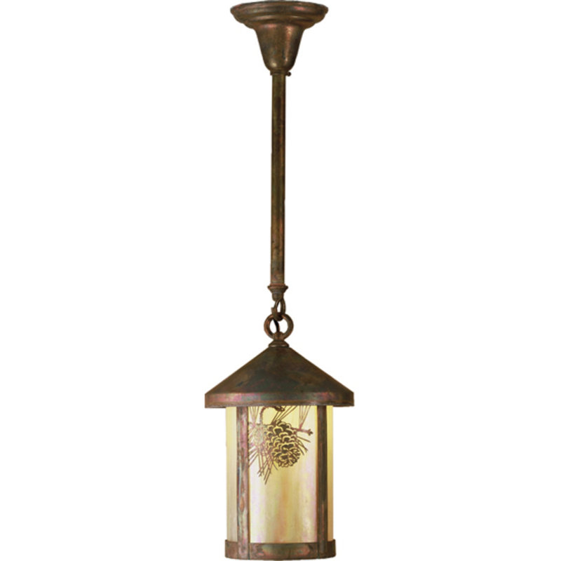 8" Wide Fulton Winter Pine Mini Pendant