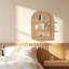 3 -Piece Arch Bamboo and Pine Solid Wood and Bamboo Tiered Shelf