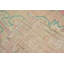 Tapis orange géométrique, tapis de 4,3 x 6,3 pi, tapis de luxe, tapis turcs, tapis rétro