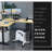 Adjustable L-Shaped Metal Base Writing Desk-470063932