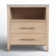 Isa Solid Wood Nightstand with Marble Top
