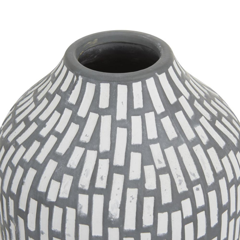 Stone Table Vase - Set of 2, 13" H x 5.45" W x 6.4