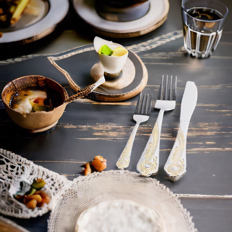 House of Hampton® Giscard Stainless Steel Flatware Set - Service for 4
