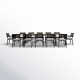 Eartha 134'' Rectangular 12 - Person Outdoor Dining Set