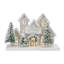 LED Flocked Holiday Village Display 12.5"L