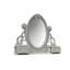 Miroir décoratif sculpté gris clair de 47 pouces