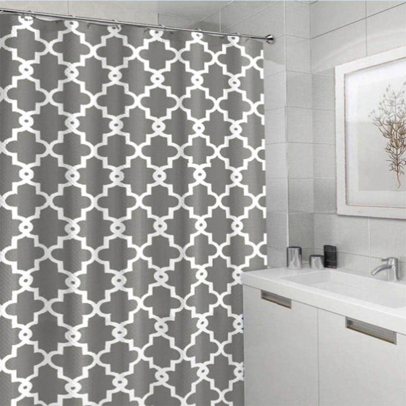 Cheylin Geometric Shower Curtain