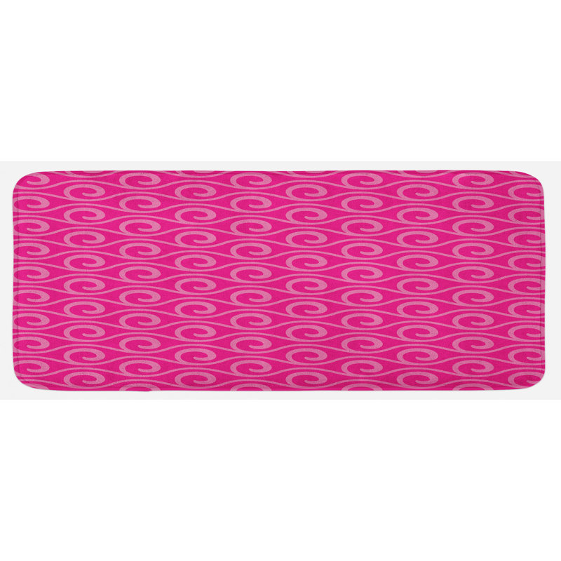Tapis de cuisine inspiré des vagues océaniques