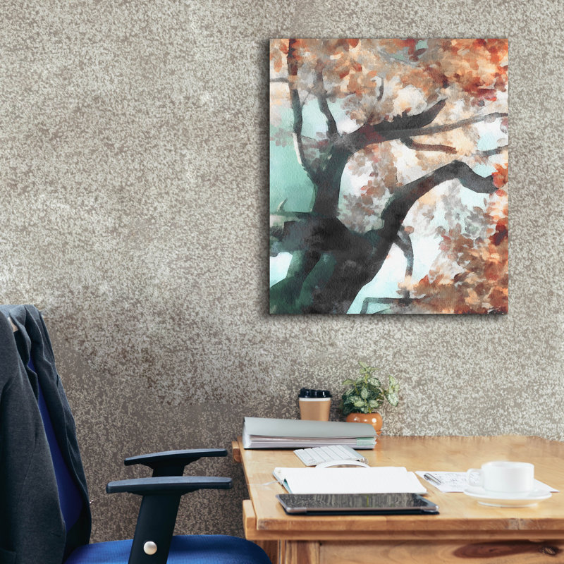  «Fall Tree 1» par Alonzo Saunders, art mural sur toile, 26 po x 30 po, H 30 po x l 26 po