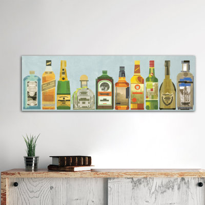 " Liquor Bottles Pano " by 5by5collective