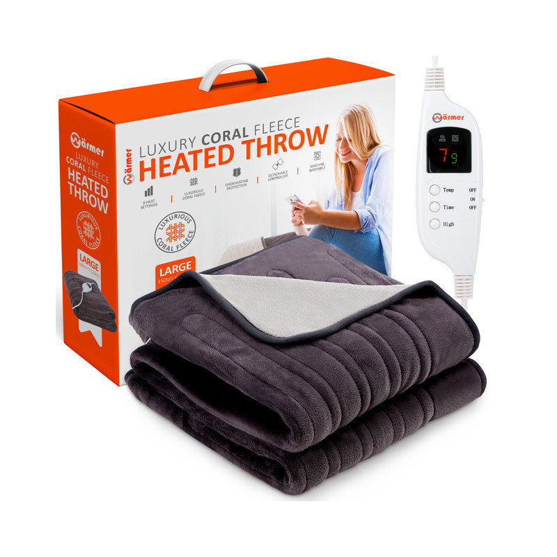 Warmer Luxury Heated Throw Blanket, 120 x 160cm
