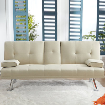 Krystel Fabric 65.35'' Reception Loveseat