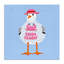 Toile de mouette Sassy Kinda Crabby, design par Bex Morley Design-190772226