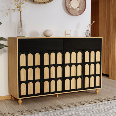 Engeline 2 Drawers Accent Cabinet Storage Cabinet With Doors