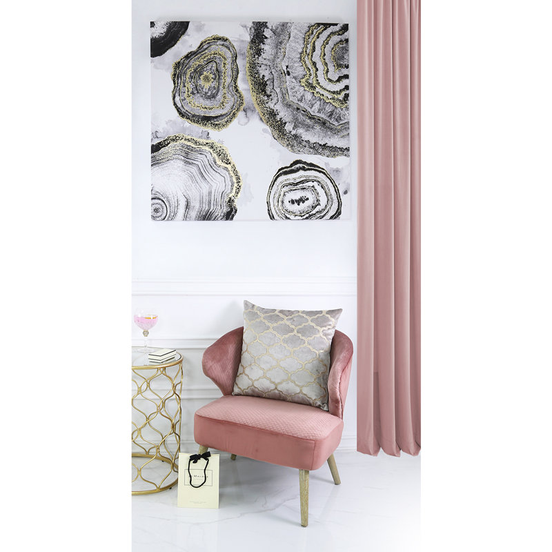 Monceau Geometric Square Throw Cushion, Beige
