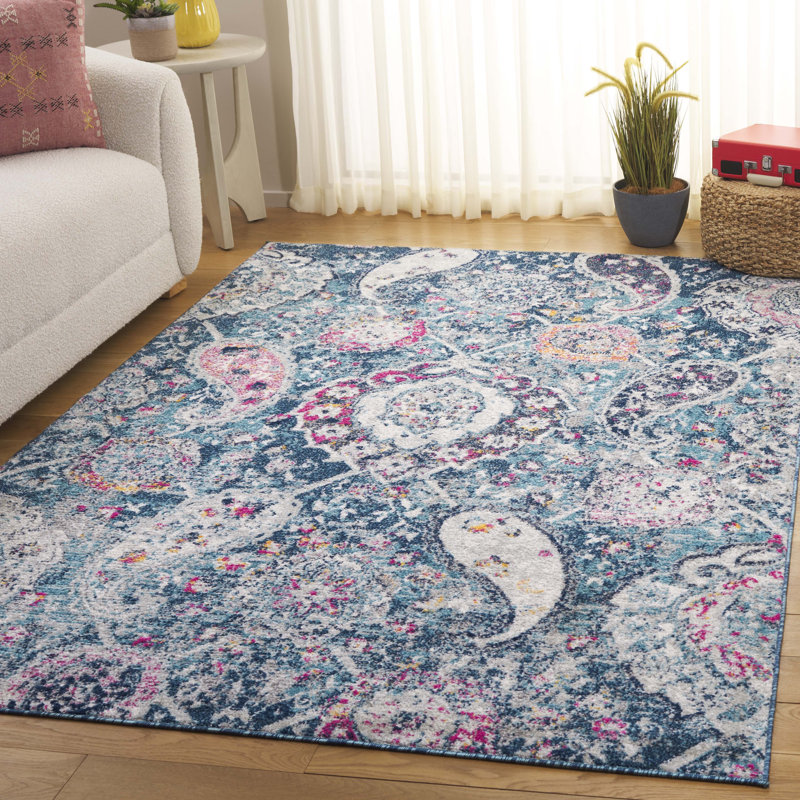 Tapis à motif cachemire Madison Performance, Rectangle 5 pi 3 po x 7 pi 6 po