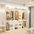 Selestina 110'' Closet System with Wooden Drawers-1234567022