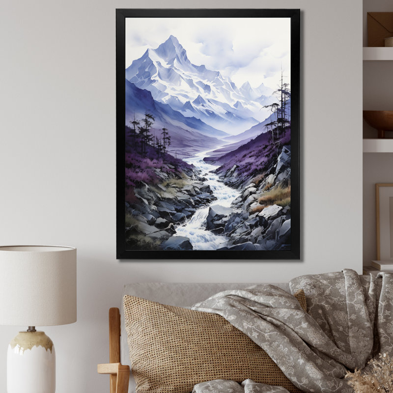 Bayden Alaska Mountain Majesty - impression, H 20 po x l 12 po x P 1 po, Cadre photo noir