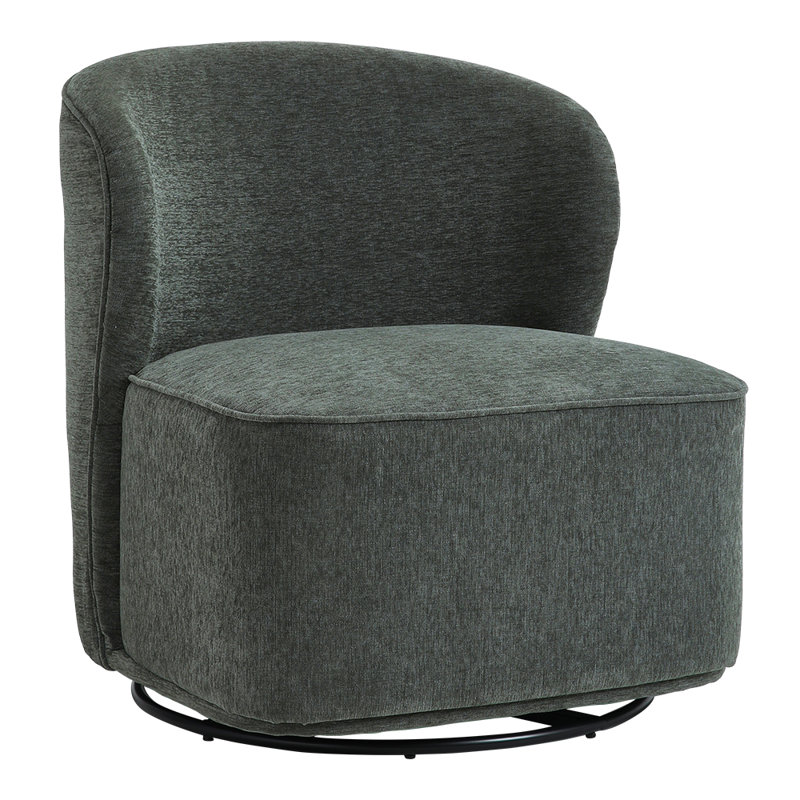 Coarse Linen Swivel Chair