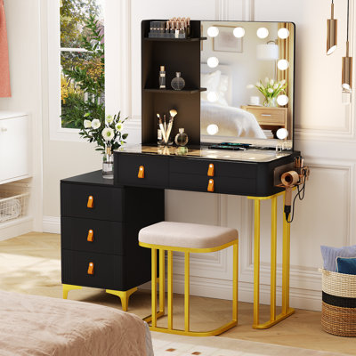 Makeup Vanity with 3 Lighting Colors