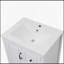 Meuble-lavabo 24 po avec lavabo, une armoire et trois tiroirs à fermeture en douceur, poignées en métal rétro-893589453