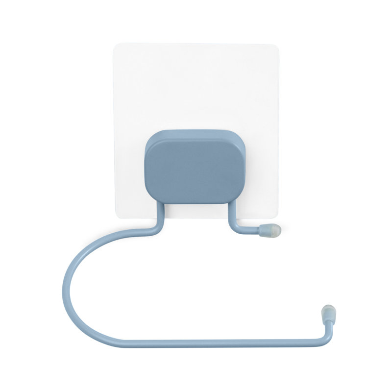 Quiles Wall Mounted Toilet Paper Holder, Blue