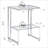 Kazbek 17.72'' Glass Top Console Table-704950743