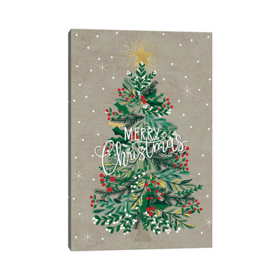 Christmas Deck The Halls IV by Caroline Alfreds - Painting on Canvas