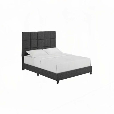 Lit plateforme tapissier Boucle