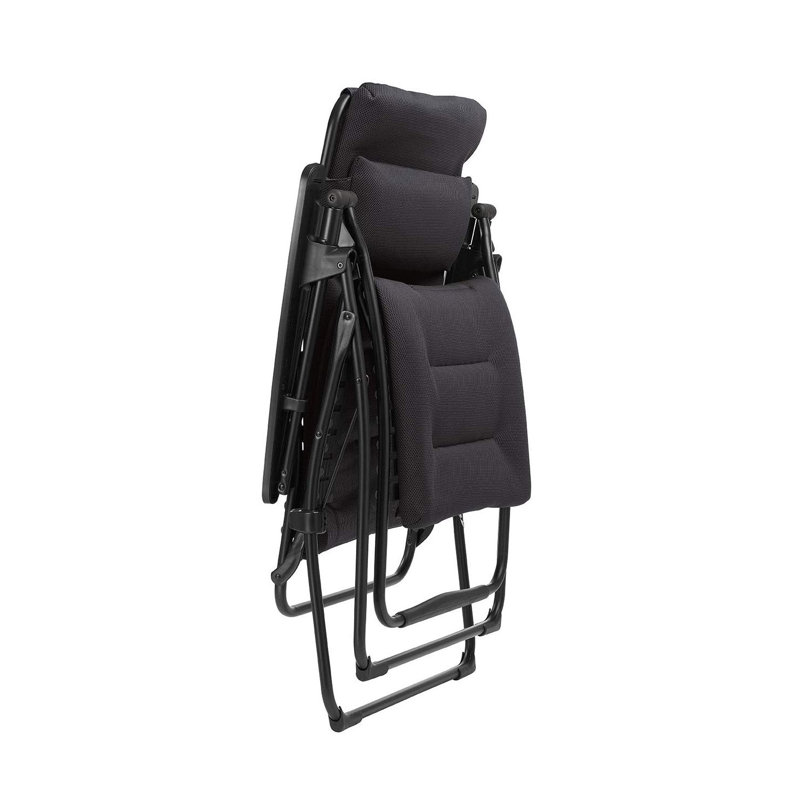 Lafuma Futura XL Air Comfort Zero Gravity Chair - Extra Large Padded Folding Recliner & Patio Lounger Sester, Acier