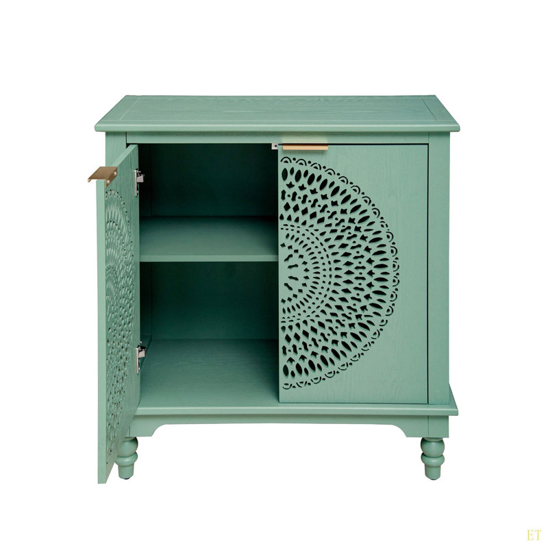 Buffet à 2 portes American Style, Vert clair