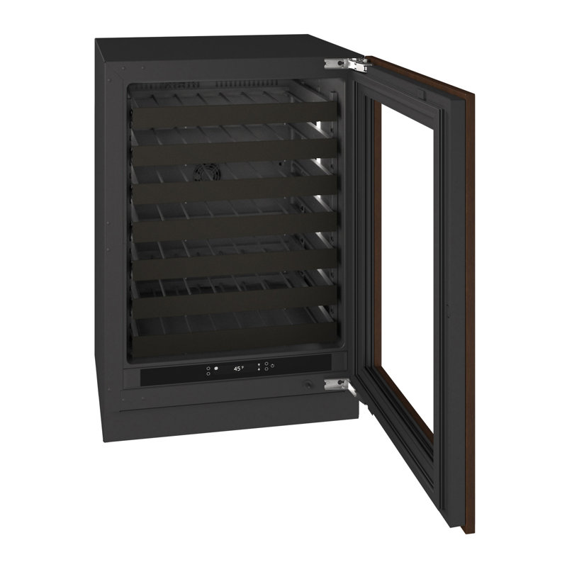 U-Line 24"W. Seamless 5.1 Cu.Ft. Wine Refrigerator - Panel Ready, Panel Ready Glass Frame