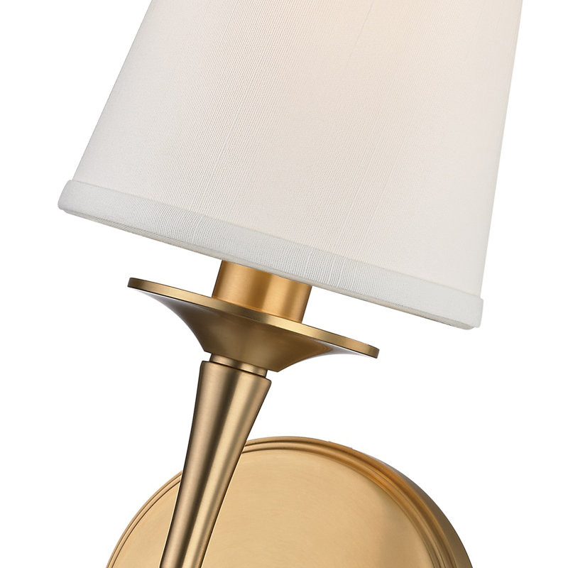 Islip 1 Light Armed Sconce, Aged Brass