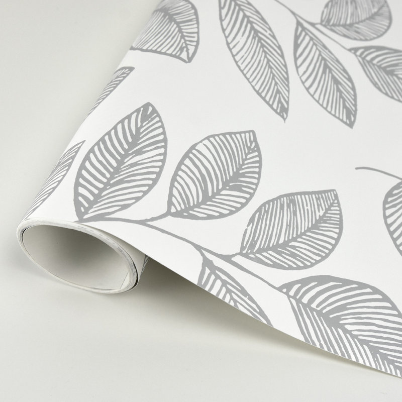 Sprig Grey Self Adhesive Wallpaper