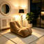 Fauteuil à billes brun confortable, canapé de soutien en mousse pour jouer et lire-1864807838