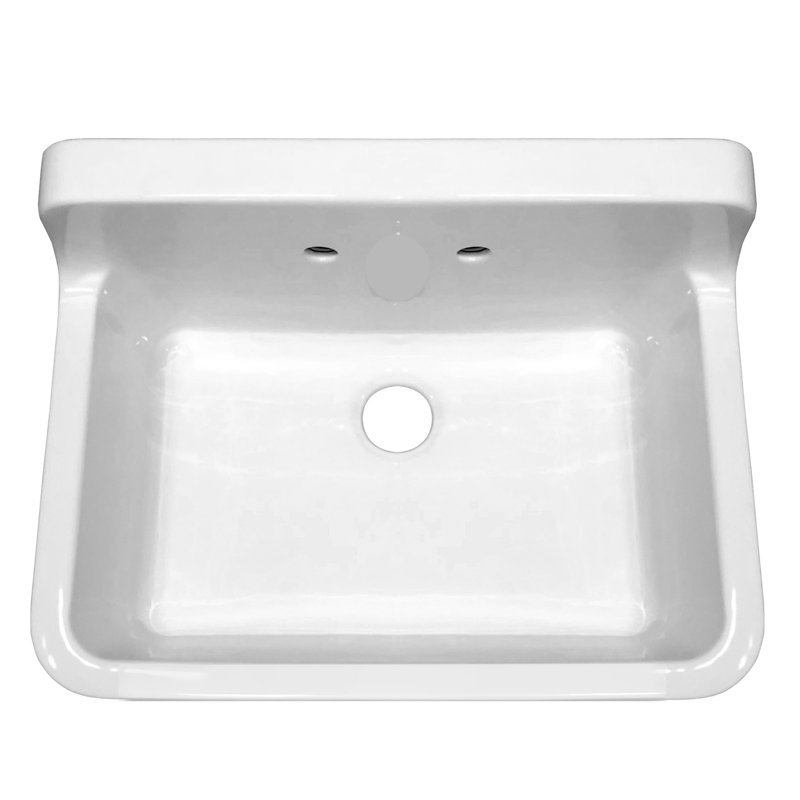 Ceramic 30" L x 22" W Farmhouse Kitchen Sink
